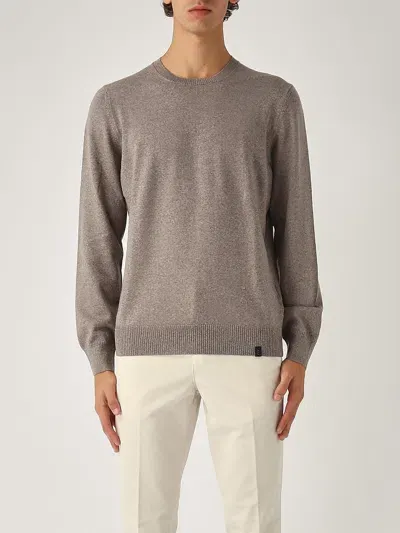 Fay Maglia Girocollo Uomo Sweater In Gray