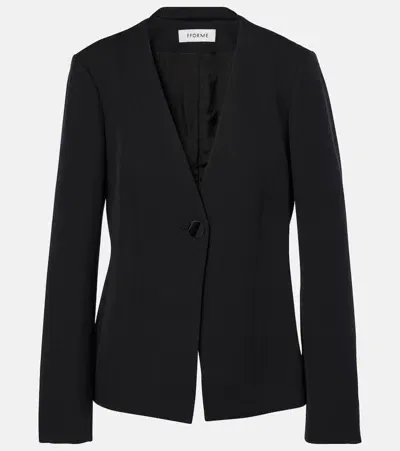 Fforme Toshi Cotton And Wool Jacket In Black