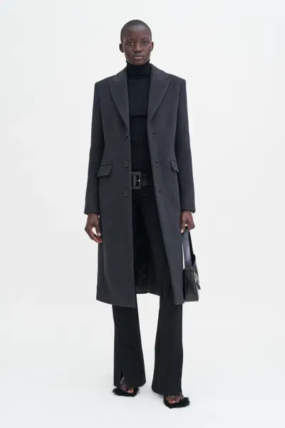 Filippa K 93 Slim Wool Coat In Grey