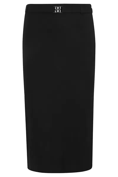 Filippa K Belted Jersey Skirt In Black