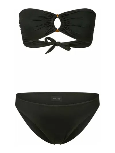 Fisico Ring-detail Bikini In Black