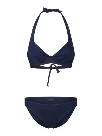 Fisico Halterneck Bikini In Blue