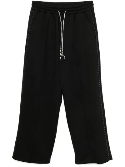 Five Cm Drawstring Track Pants In Black