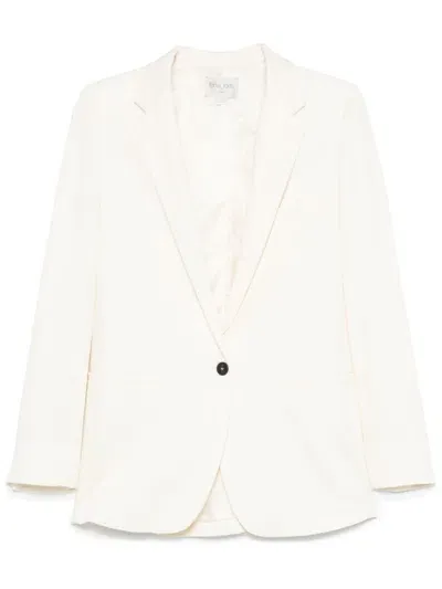 Forte Forte Crepe De Chine Blazer In 白色