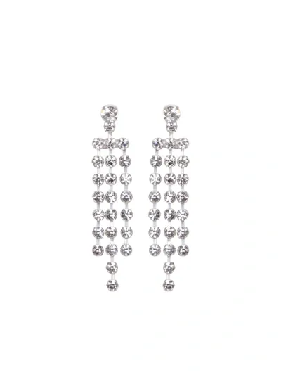 Forte Forte Crystal Pendant Earrings In 银色