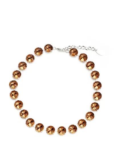 Forte Forte Embellished Chain In Brown