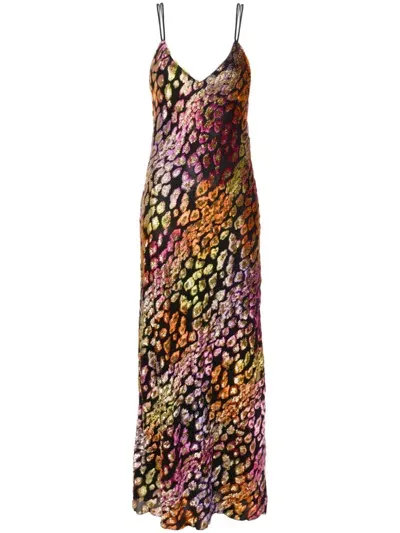 Forte Forte Leopard Maxi Dress In Black