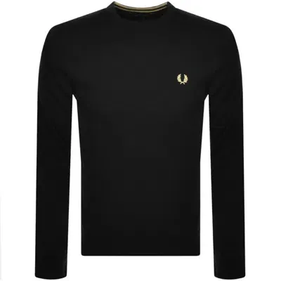 Fred Perry Crew Neck Knit Jumper Black