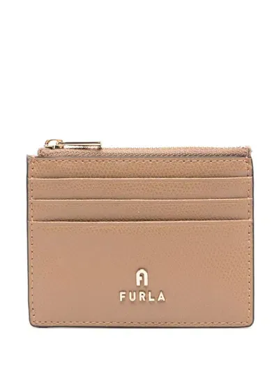 Furla Camelia S Card Holder In Brown