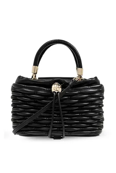 Furla Mionido Mini Tote Bag In Black