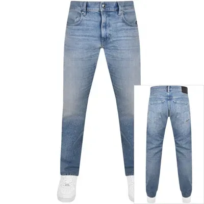 G-star G Star Raw Mosa Straight Fit Light Wash Jeans Blue