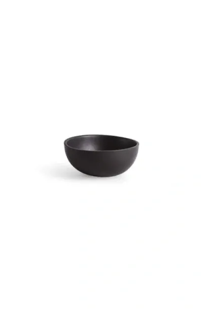 Gharyan Stoneware Stoneware Condiment Bowl Set Of 4 In Black