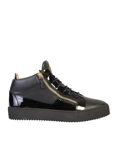 Giuseppe Zanotti Branded Sneakers In Blue