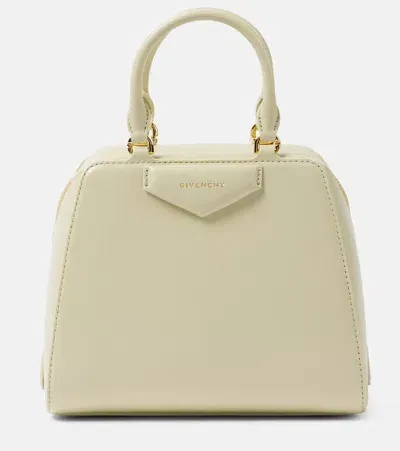 Givenchy Antigona Cube Mini Leather Tote Bag In Green