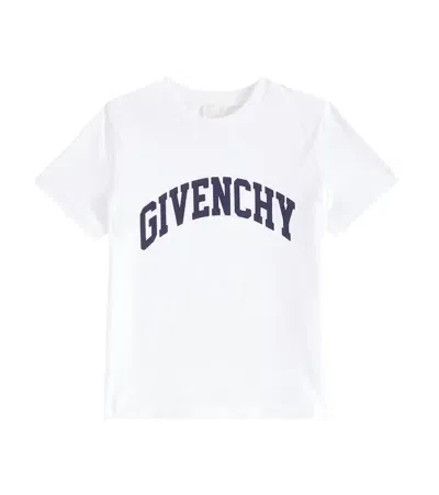 Givenchy Kids' T-shirt Aus Baumwoll-jersey In White