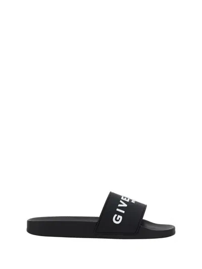 Givenchy Men's Logo Slide Sandals In Multicolor