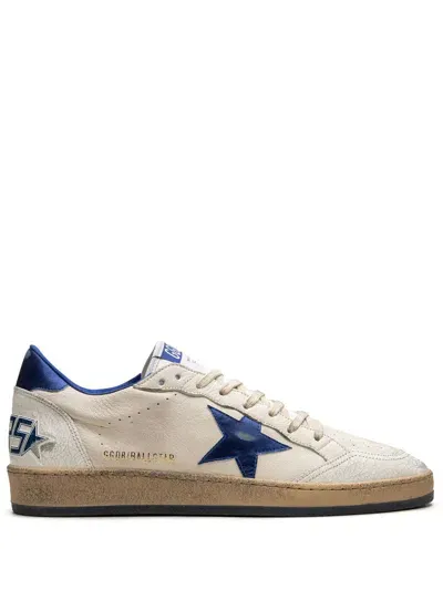 Golden Goose Ball Star Leather Sneakers In White