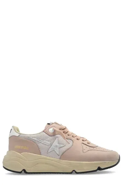 Golden Goose Deluxe Brand Running Sole Sports Sneakers In Pink & Purple