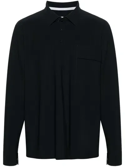 Gr10k Taped Bonded Polo Shirt In Black