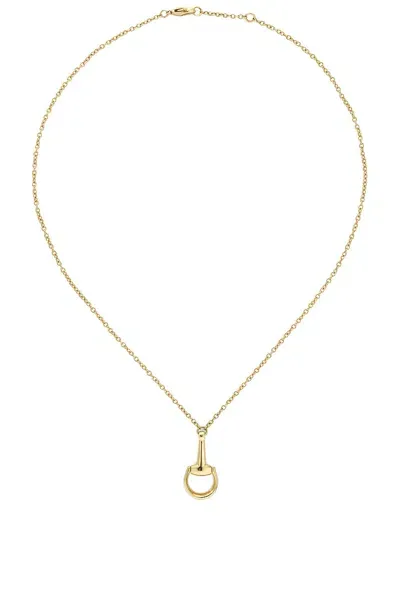 Gucci Horsebit Necklace In Yellow Gold