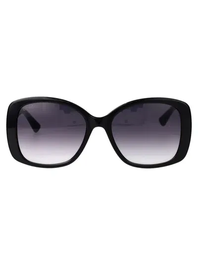 Gucci Sunglasses In 001 Black Black Grey