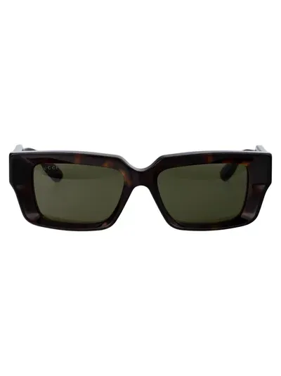 Gucci Sunglasses In 002 Havana Havana Green