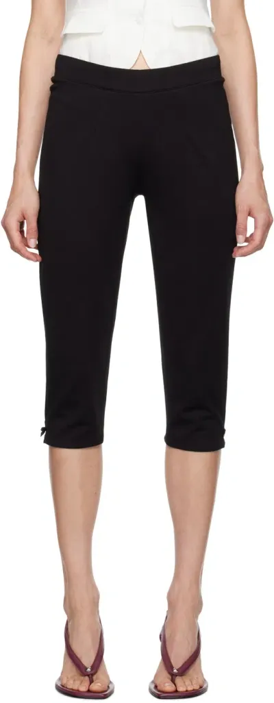 Guizio Black Caria Capri Leggings