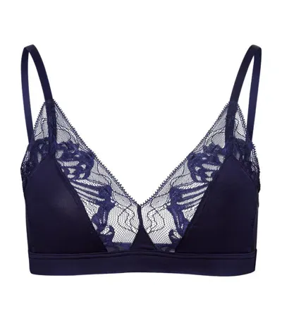 Hanro Eva Soft Cup Bra In Evening Blue