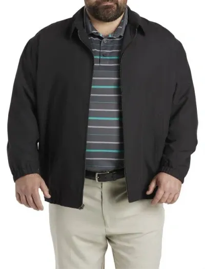 Harbor Bay By Dxl Golf Jacket In Black