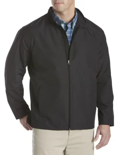 Harbor Bay By Dxl Water- & Wind-resistant Bomber In Black