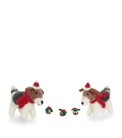 Harrods Fox Terrier Tree Decoration In Multi