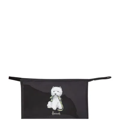 Harrods Westie Cosmetics Bag In Black