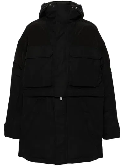 Heliot Emil Elementary Parka Coat In Black