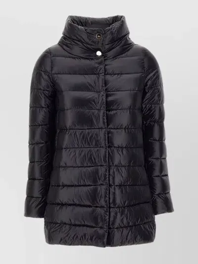 Herno Crater Collar Oversized Down Jacket In Black