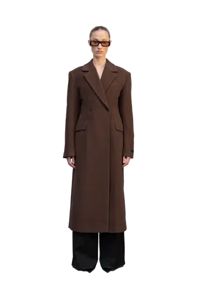 Herskind Ultra Coat In Brown