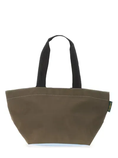 Herve Chapelier Medium Shopping Bag In Green