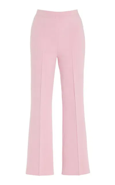 High Sport Exclusive Kick Flared Stretch-cotton Knit Pants In Pink