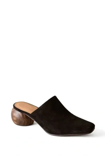 Huma Blanco Mina Mule In Coal Suede