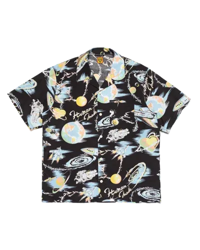 Human Made Kids' Graphic Aloha Shirt In Black