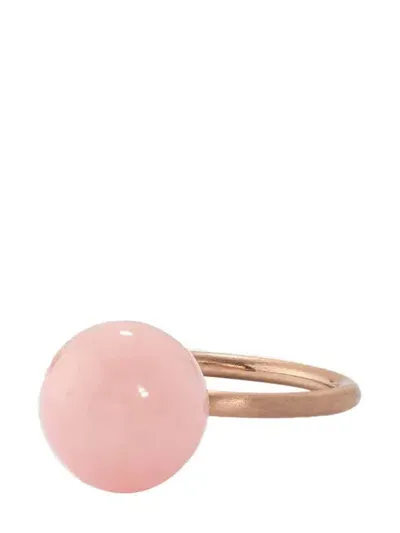 Irene Neuwirth 18kt Rose Gold Medium Gumball Opal Ring In Pink