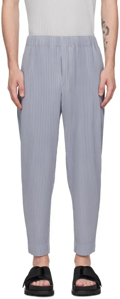 Issey Miyake Gray Monthly Color August Trousers In Mole Gray