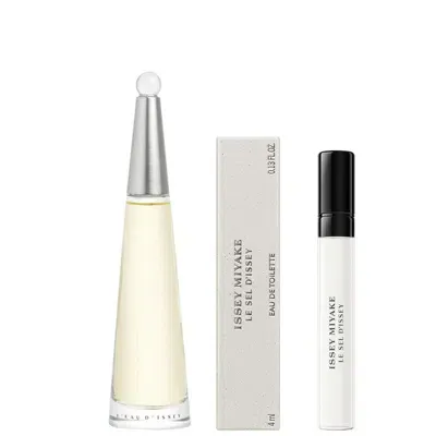 Issey Miyake L'eau D'issey Edp 50ml And New Le Sel 4ml In White