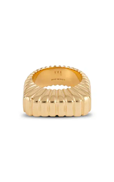 Ivi Gaia Gold-plated Signet Ring