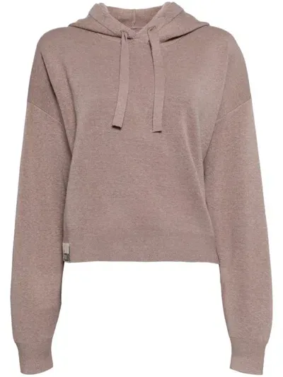 Izzue Hooded Jumper In Pink