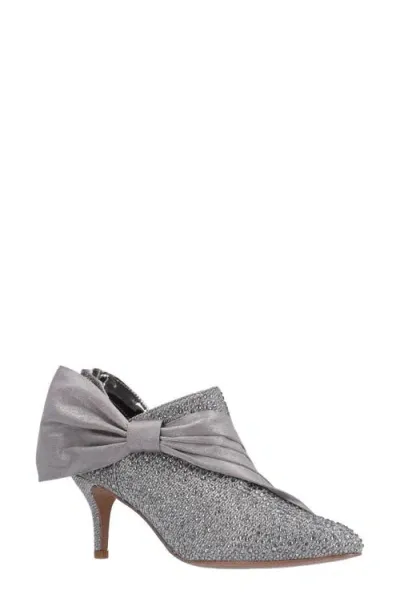 J. Reneé Elettra Pointed Toe Bootie In Pewter