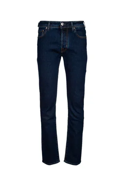 Jacob Cohen Bard Fast Mid-rise Slim-fit Jeans In Blue