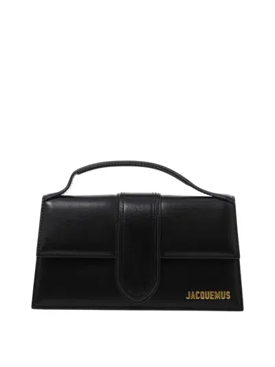 Jacquemus Le Grand Bambino Leather Handbag In Black