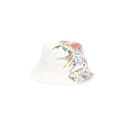 Jacquemus Le Bob Gadjo Knotted Bucket Hat In Multicolor