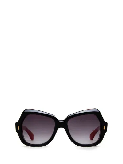 Jacques Marie Mage Perreti Square Sunglasses In Black