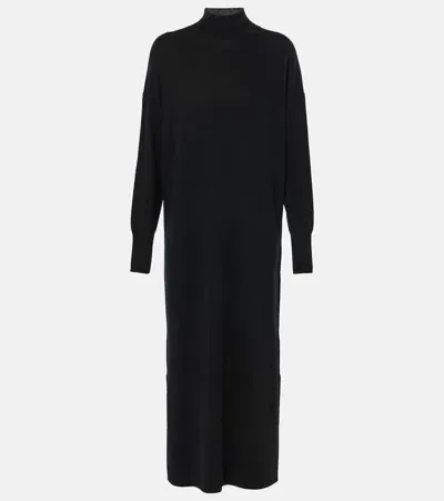 Jardin Des Orangers Wool And Cashmere Sweater Dress In Black